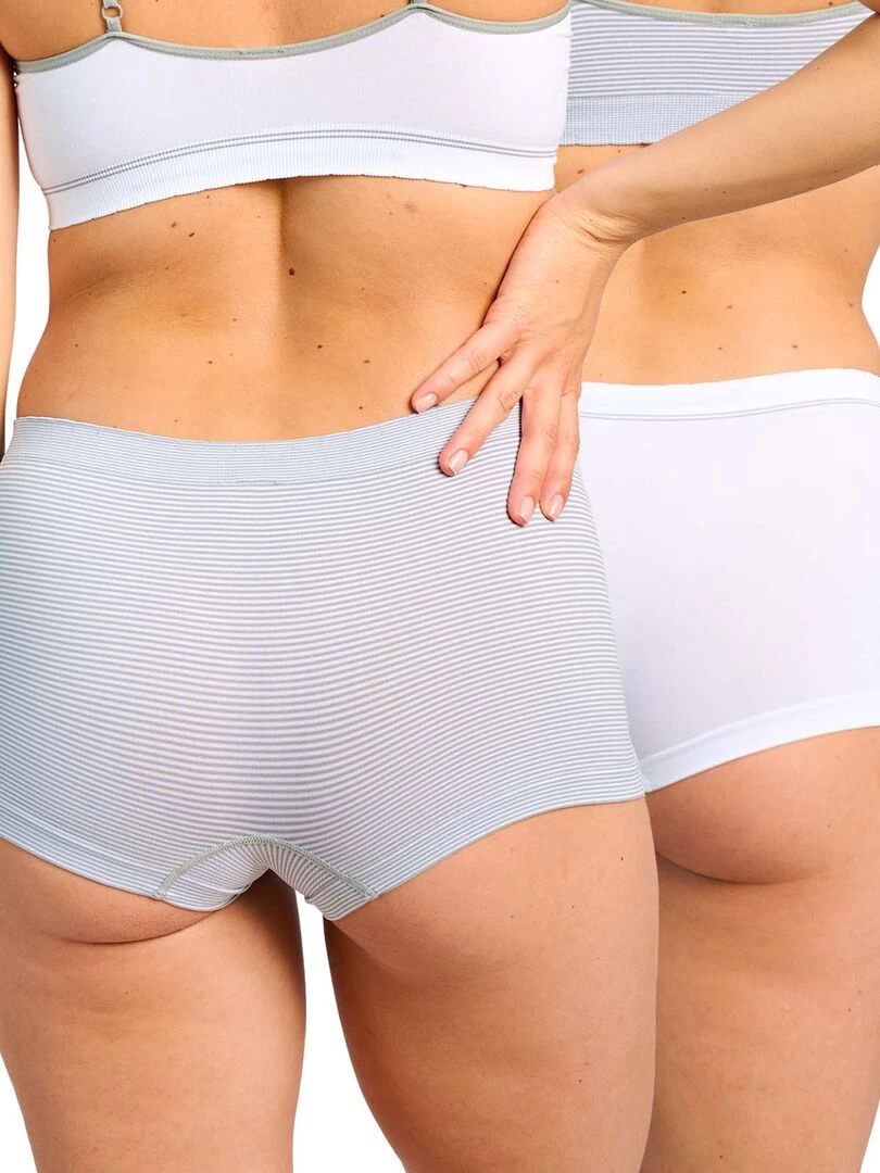 Lot de 2 shorties sans coutures 'Billet Doux'   Gris