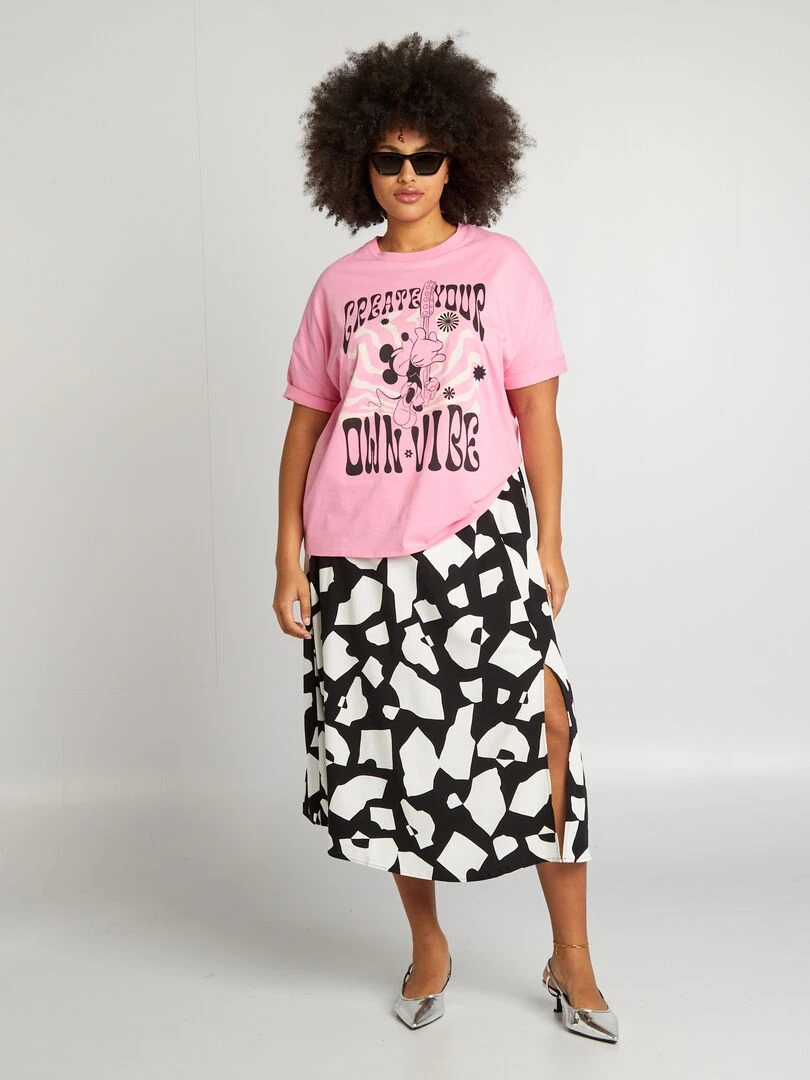 T shirt imprimé 'Disney' Rose