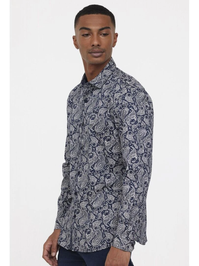 Lee Cooper Chemise manches longues coton regular DAMIR Bleu marine