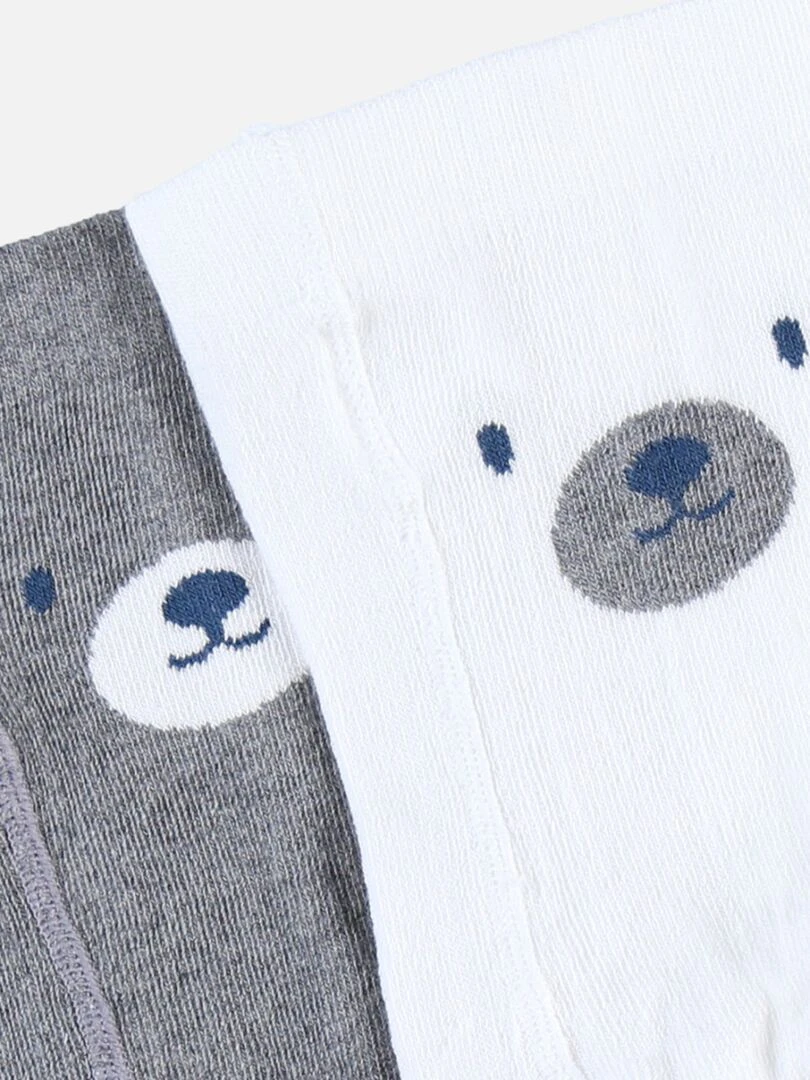 Set de 2 collants    Noukie's   Blanc