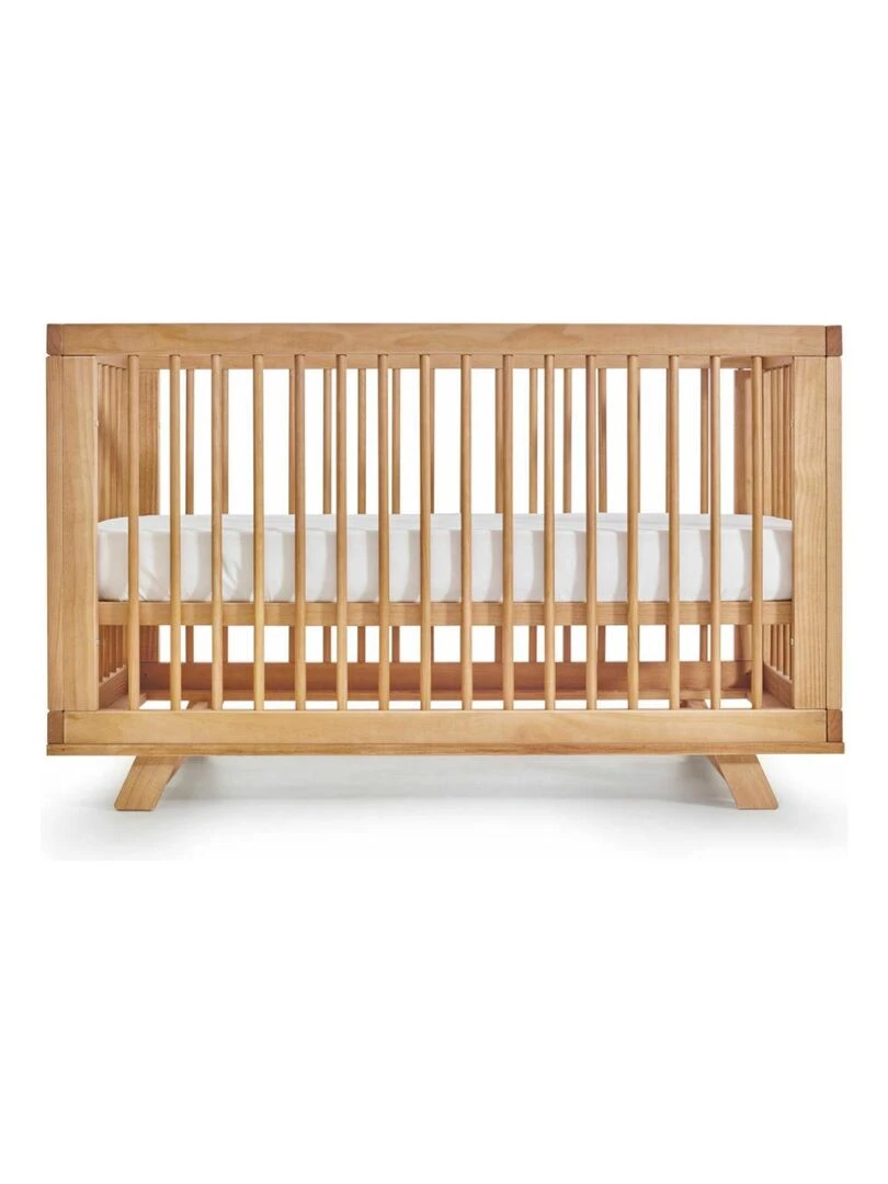 Pack lit bébé évolutif avec matelas Kyoto   AKITEN RETAIL   Marron