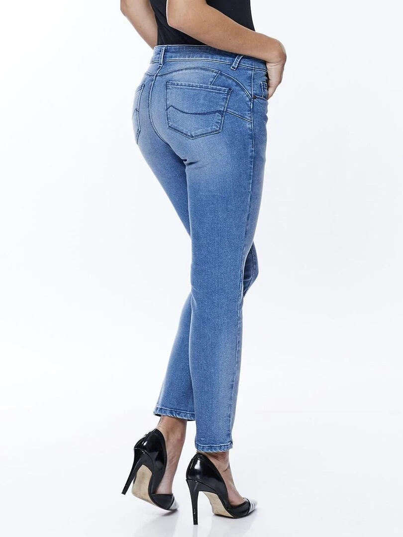 Jeans slim push up brossé CATHY 'Rica Lewis' Bleu