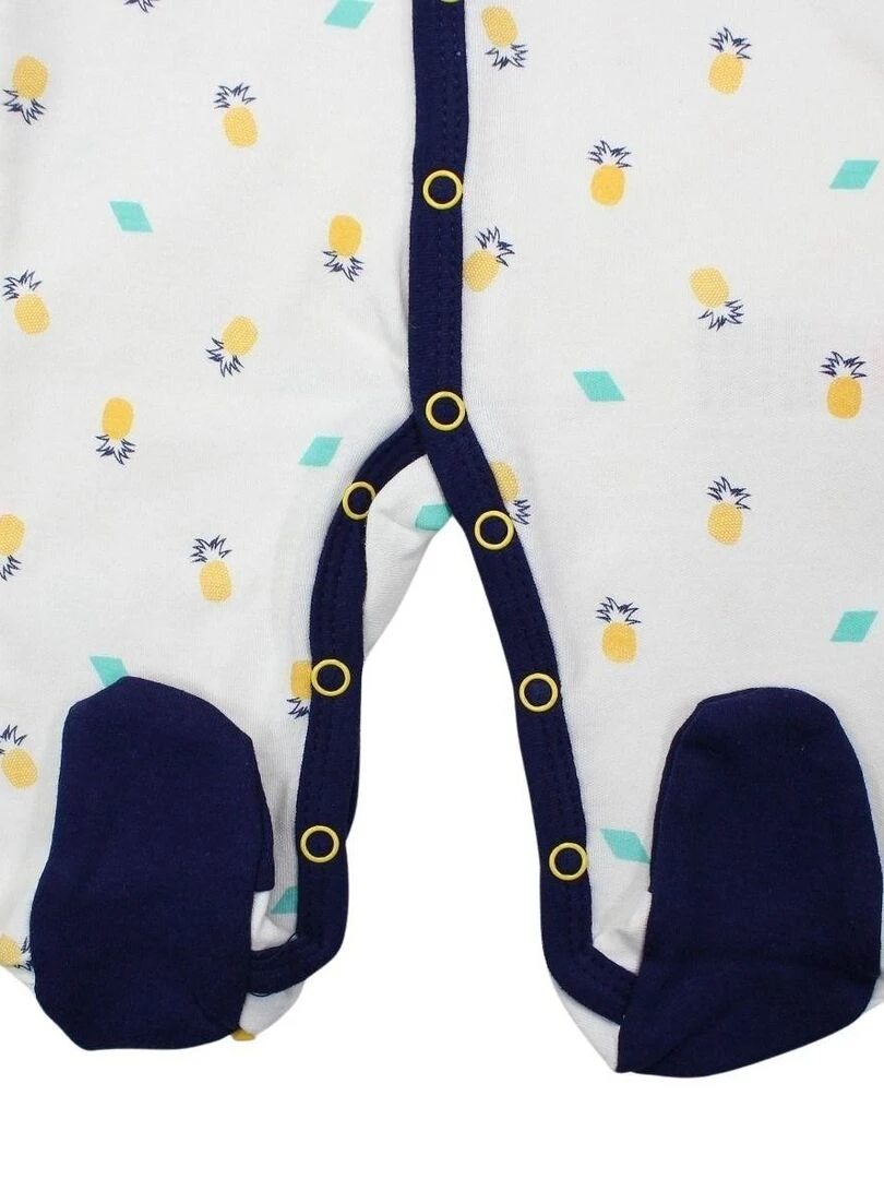 Lee Cooper   Ensemble ​​Body grenouillère bavoir bébé garçon Imprimé Logo   Blanc