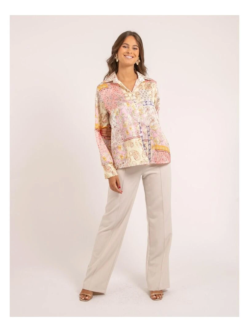 Chemise motifs OPORTO   Rose