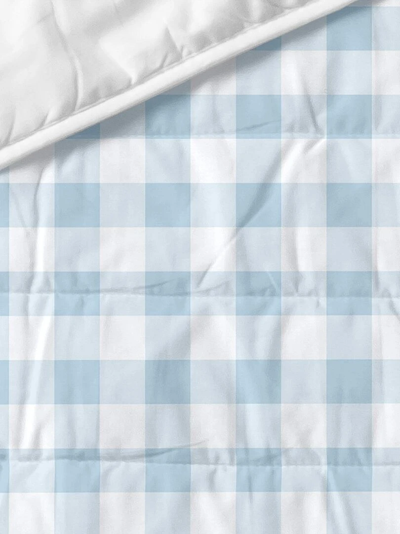 Couvre lit Vichy "Happyfriday"   Bleu