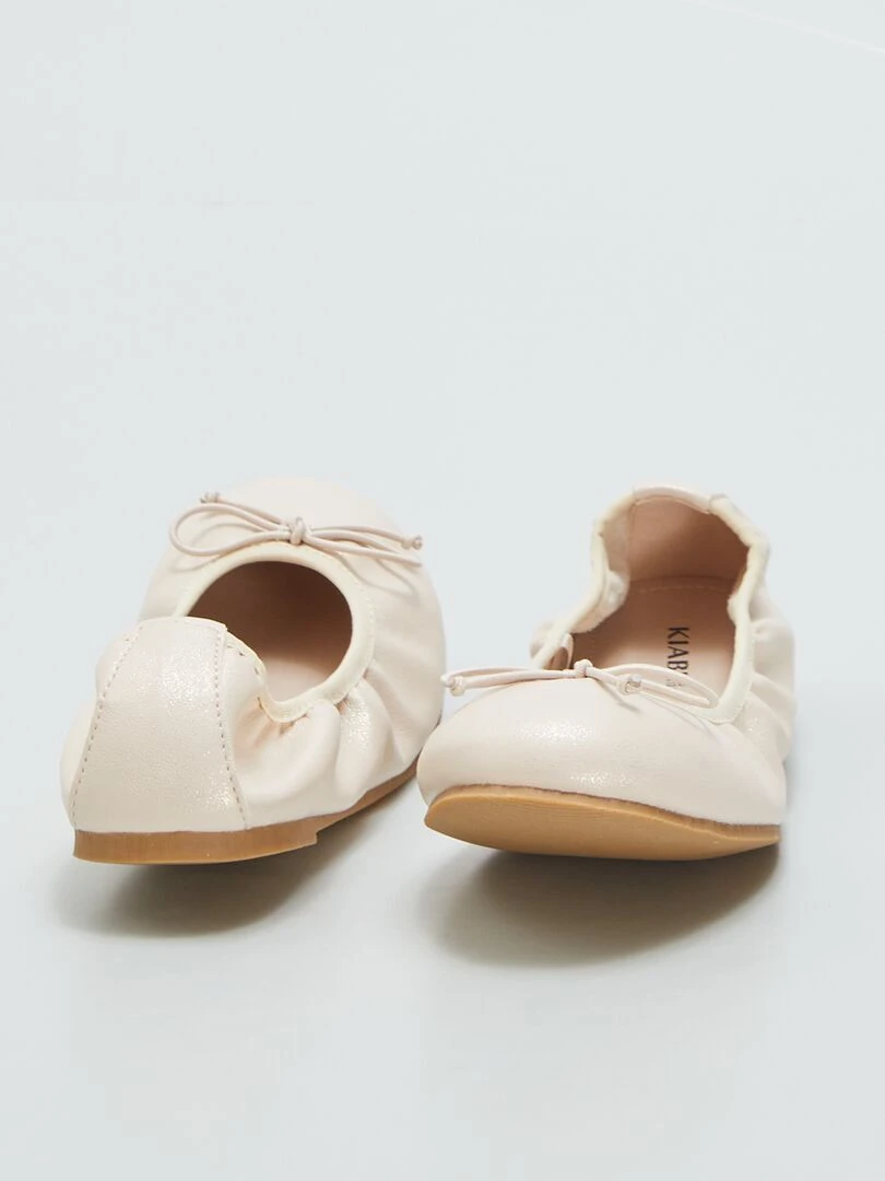 Ballerines avec nœud fantaisie   Beige