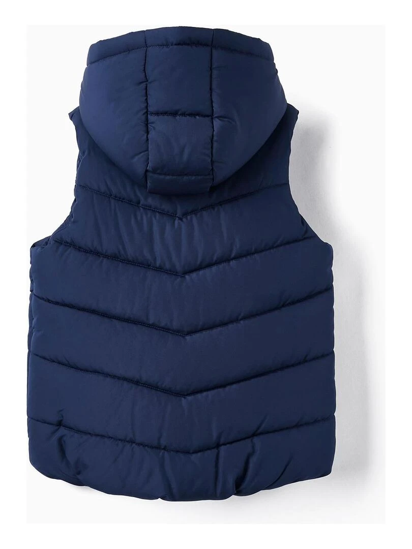 Gilet matelassé avec capuche pour garçon DIFFERENT TOGETHER Bleu foncé