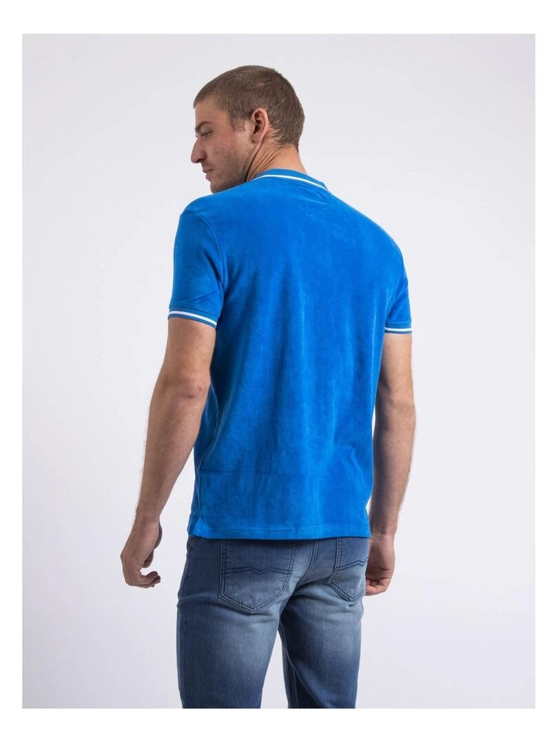 Polo manches courtes PAMEDI Bleu roi