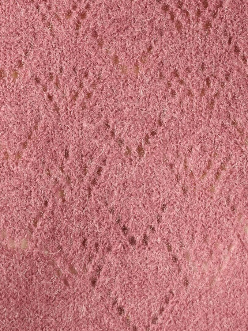 Robe pull mélange alpaga   Damart   Rose framboise