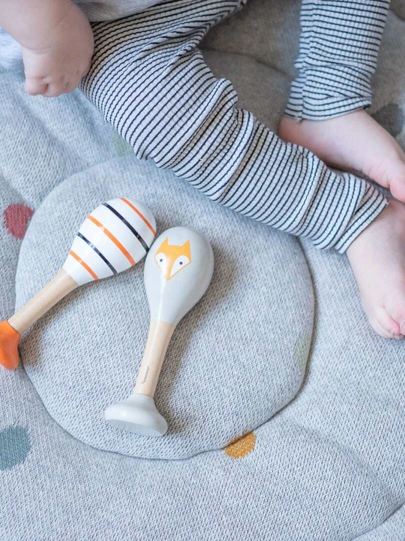 hochet renard et rayures   N/A