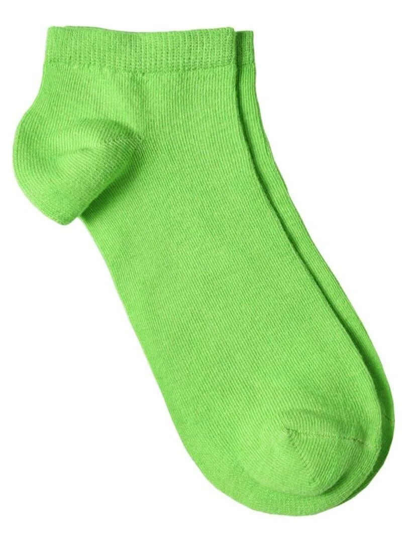 Socquettes Coton Prémium   Lot 10 Paires   Fabrication UE   Vert jade