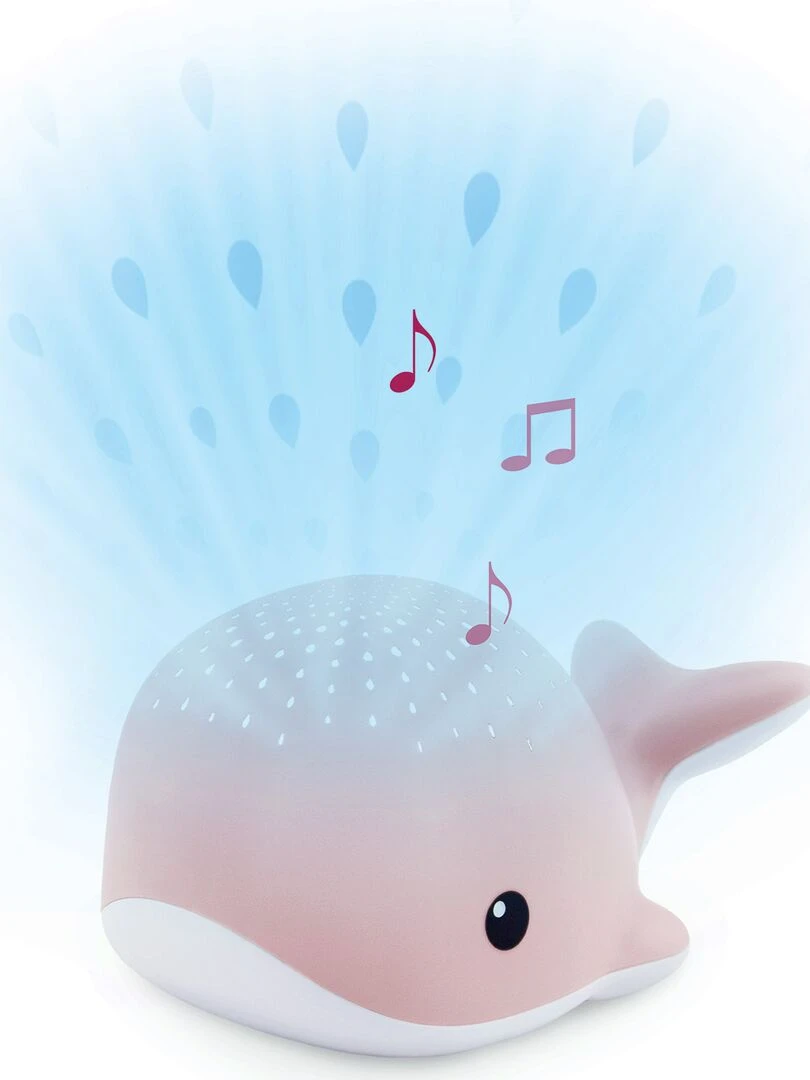 Projecteur d'ambiance Wally la baleine rose Rose