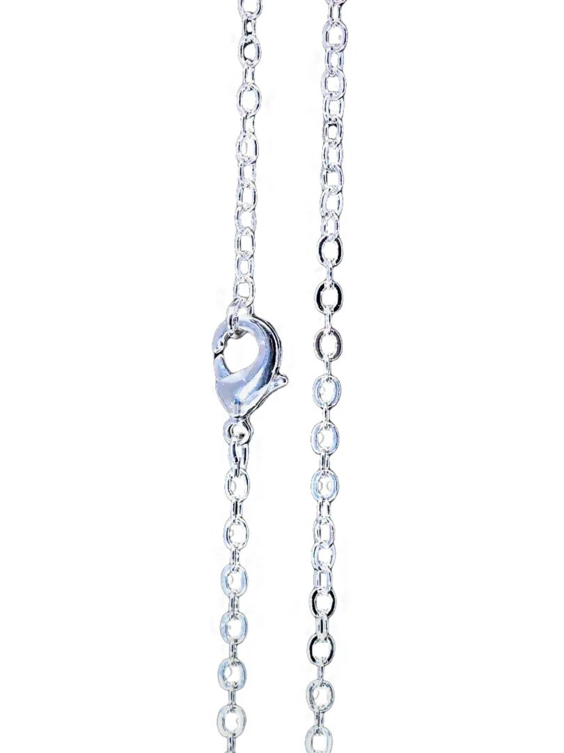 Chaîne plaquée argent Maille 1mm Argent