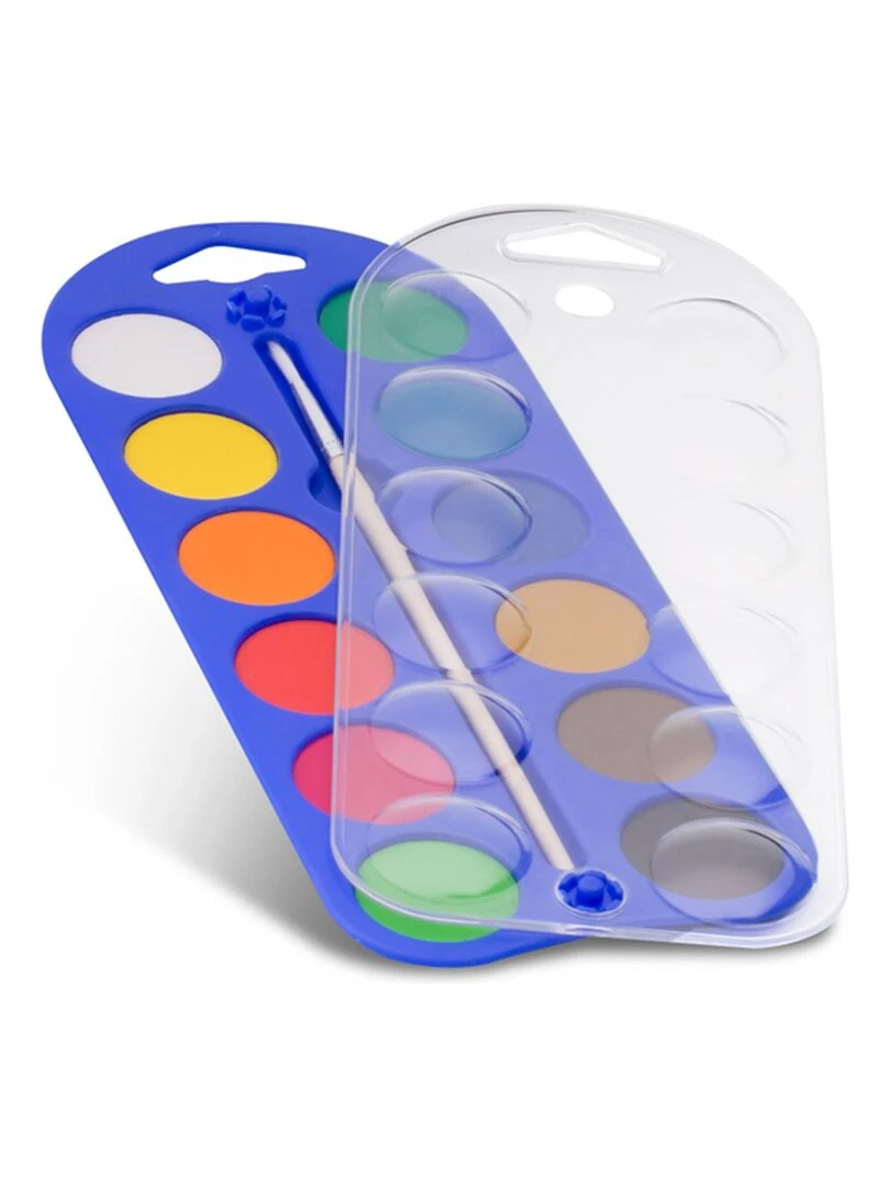 Palette d'aquarelle 12 couleurs Ø 30 mm N/A