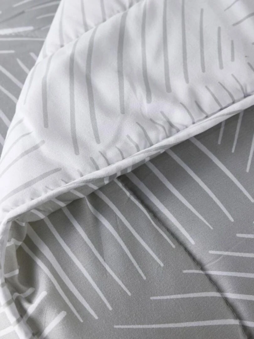 Couette imprimée 220x240 cm Today 1.5 traits gris Gris