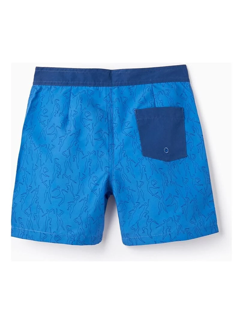 Short de Bain Imprimé pour Garçon 'You & Me' Bleu