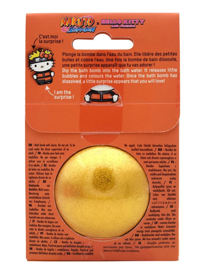 Hello Kitty x Naruto Boule de Bain Avec Surprise à L'intérieur 150g N/A