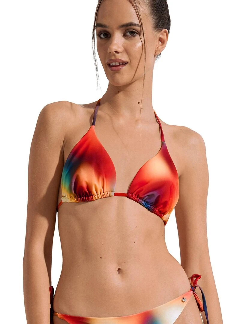 Haut maillot de bain triangle sans armatures Olympia Multicolore