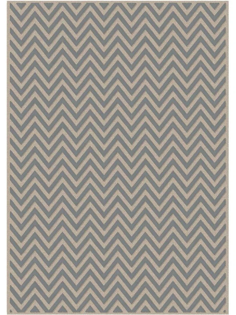 Tapis salon CHEVROL en viscose OEKO TEX® Gris