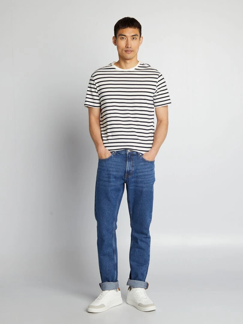 Jean droit L34 Bleu