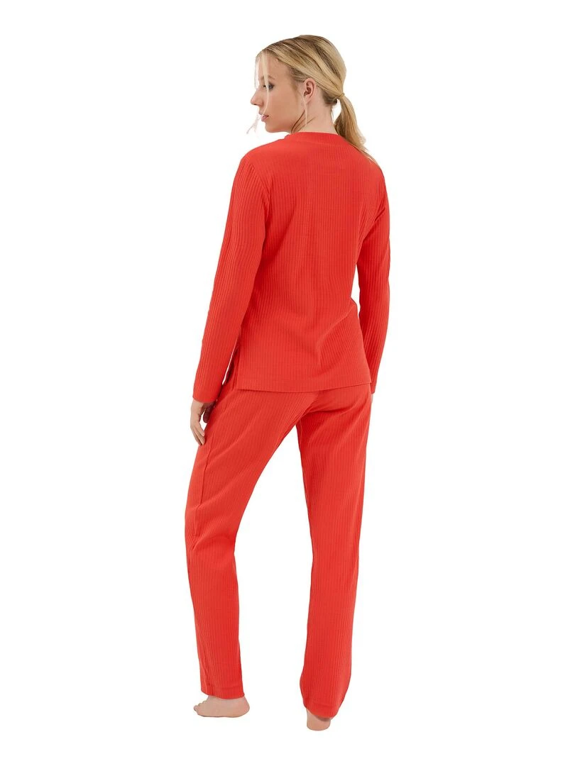 Bas pyjama pantalon long Lucky   Orange