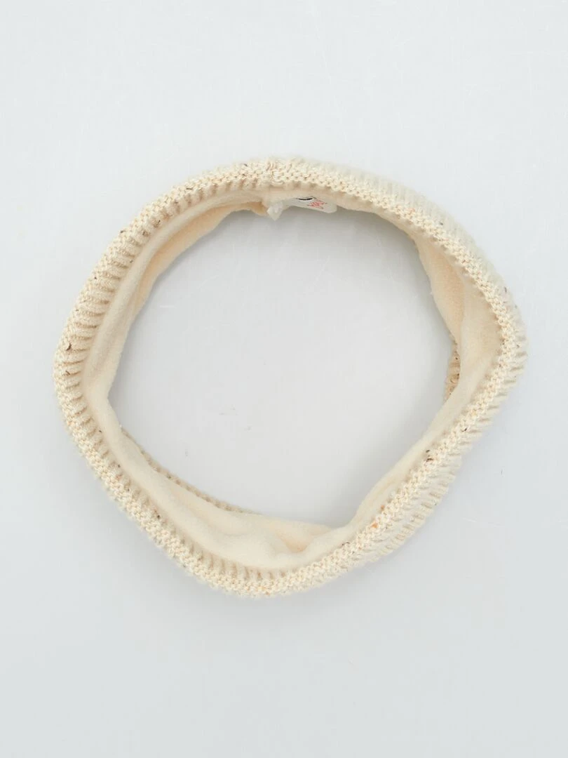 Ensemble bonnet + snood chaud   Beige