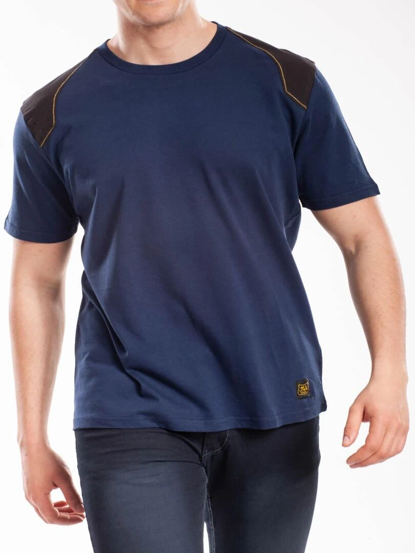 T shirt renforcé coton WORKTS 'Rica Lewis' Bleu