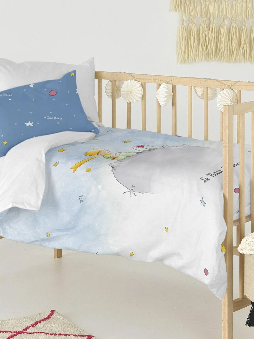 Parure housse de couette 2 pièces Univers Lit Bébé "Happyfriday" Multicolore