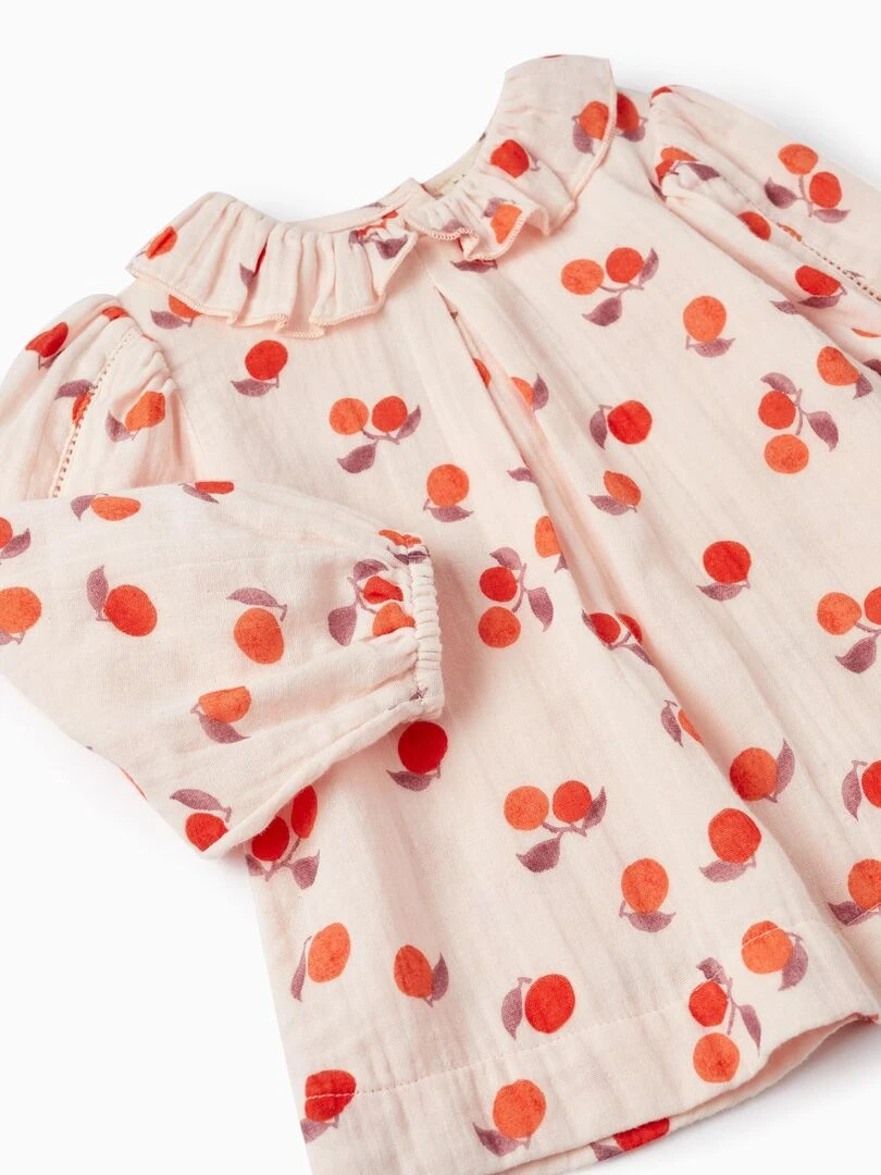 Blouse à manches longues 'Apricots' manches longues SICILIAN DAYS   Rose clair