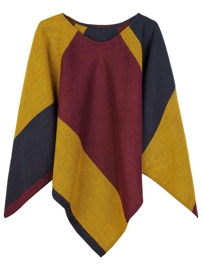 Poncho Oriana Fabriqué en France Moutarde