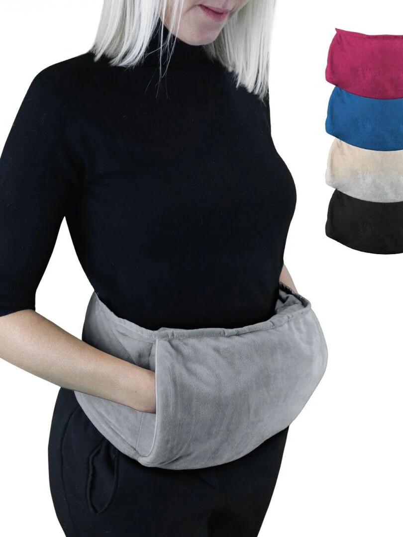 Chauffe mains manchon chauffant avec ceinture réglable Vivezen Gris