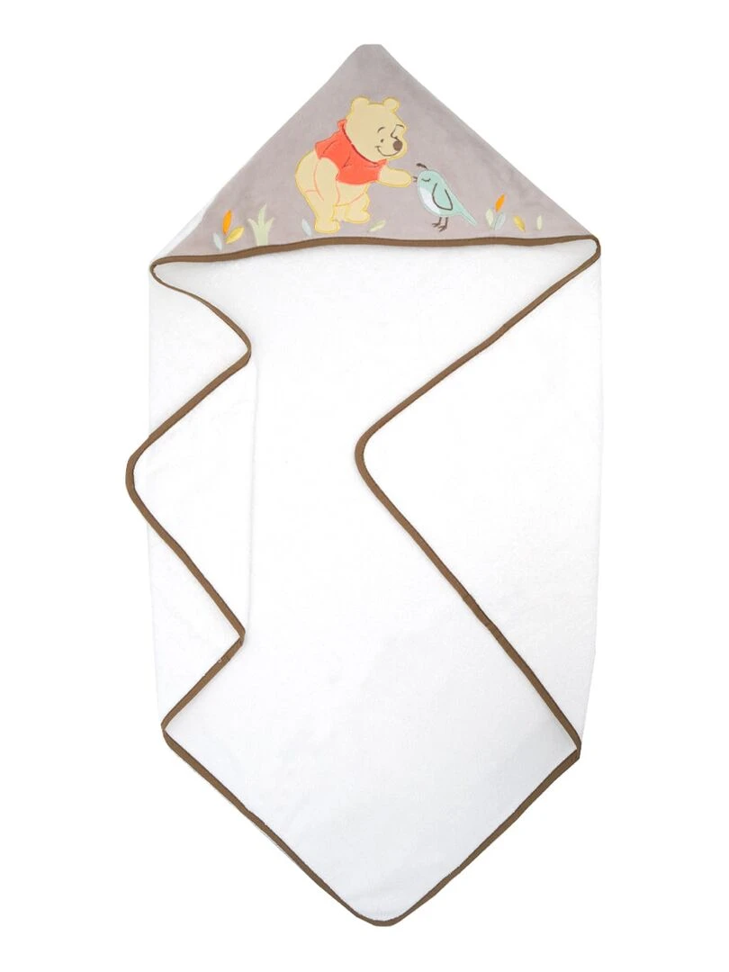 Cape de bain + gant de toilette Disney Winnie Whimsy Marron