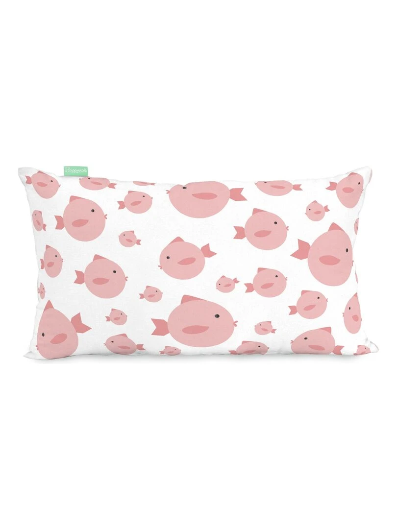 Housse de coussin Skymo day "Happyfriday"   Blanc