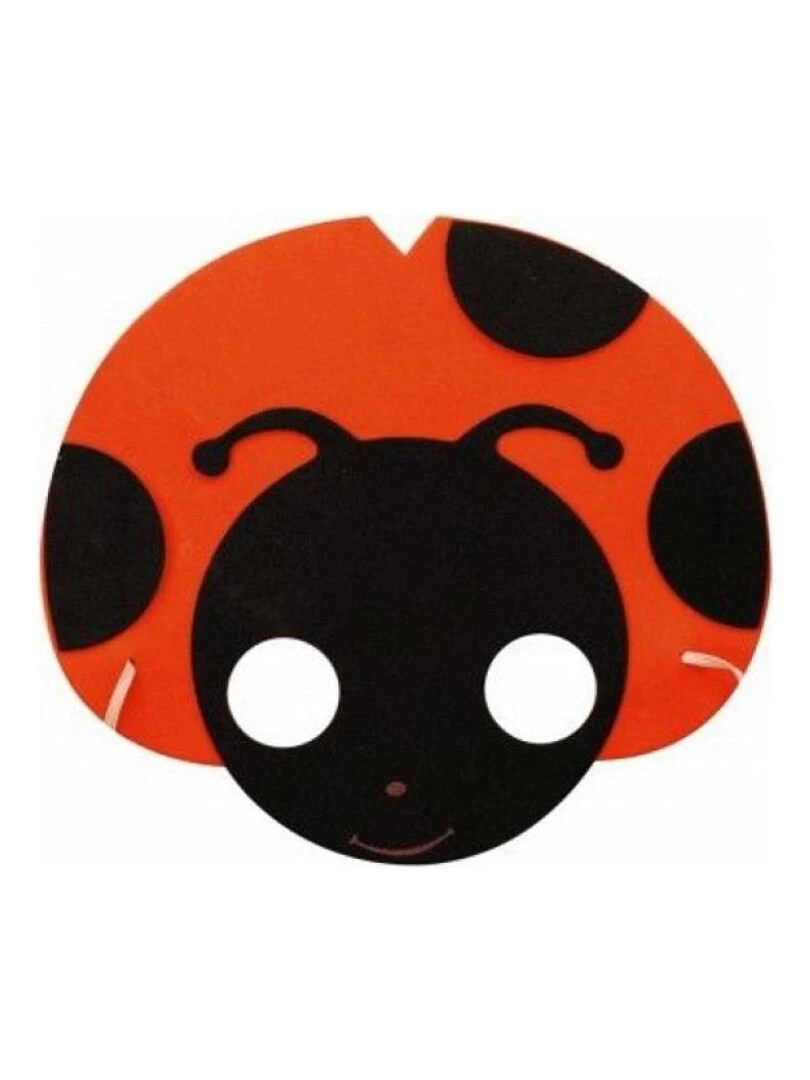 Masque en mousse modele coccinelle Orange