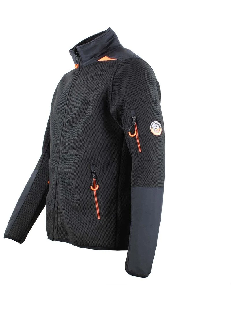 Blouson polaire homme CAPRI   PEAK MOUNTAIN   Noir Noir