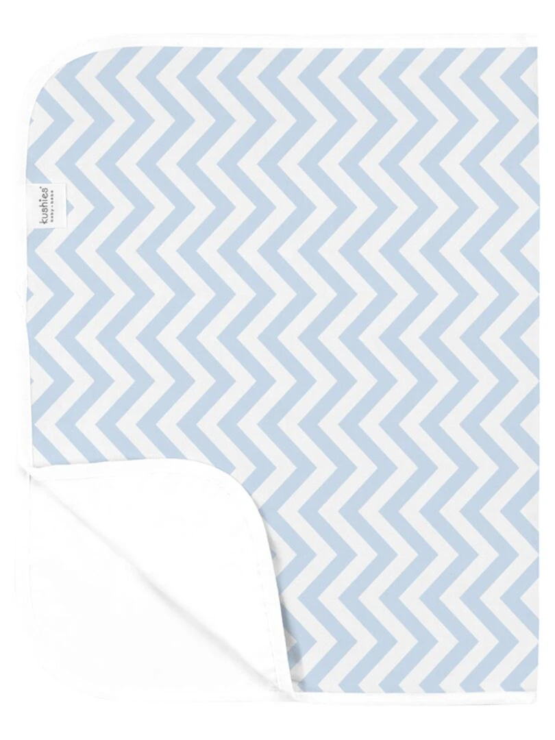 Tapis nomade imperméable Chevron Blue Bleu