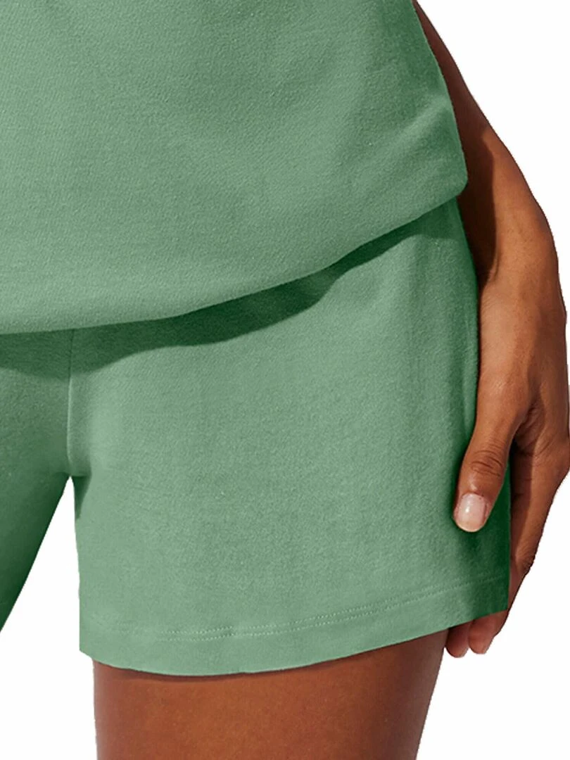 Pyjama short débardeur Matilda   Vert