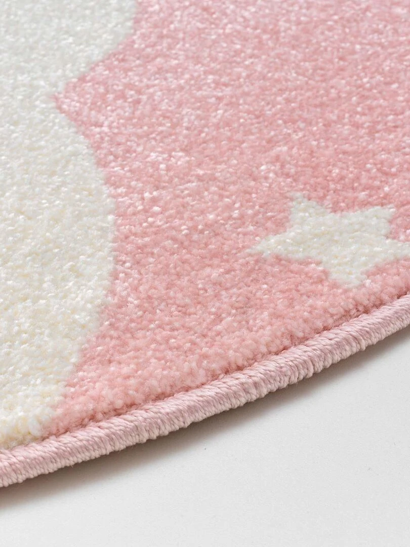 Tapis rond Etoiline la licorne Rose