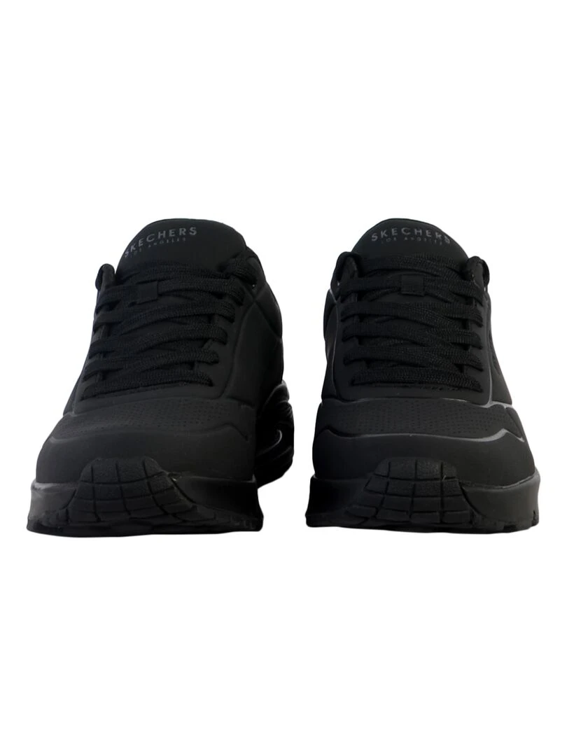 Basket à Lacets Skechers Stand On Air Homme   Noir