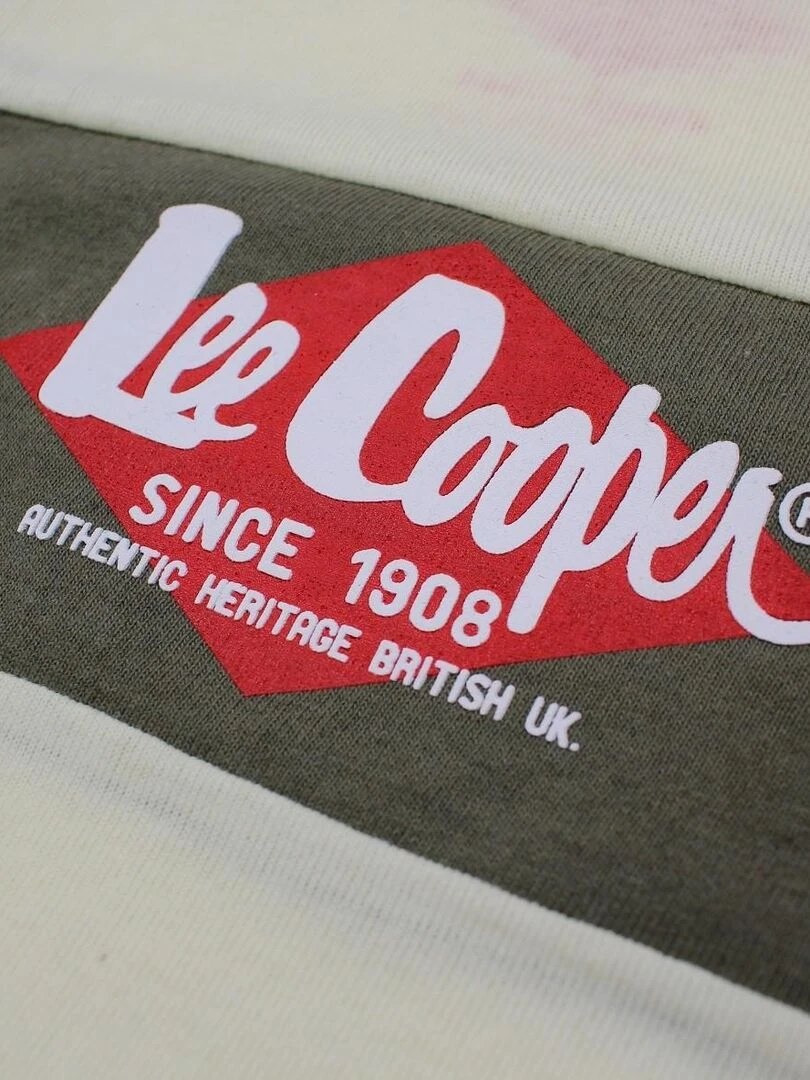Lee Cooper Ensemble T shirt short bébé garçon Imprimé Logo Beige
