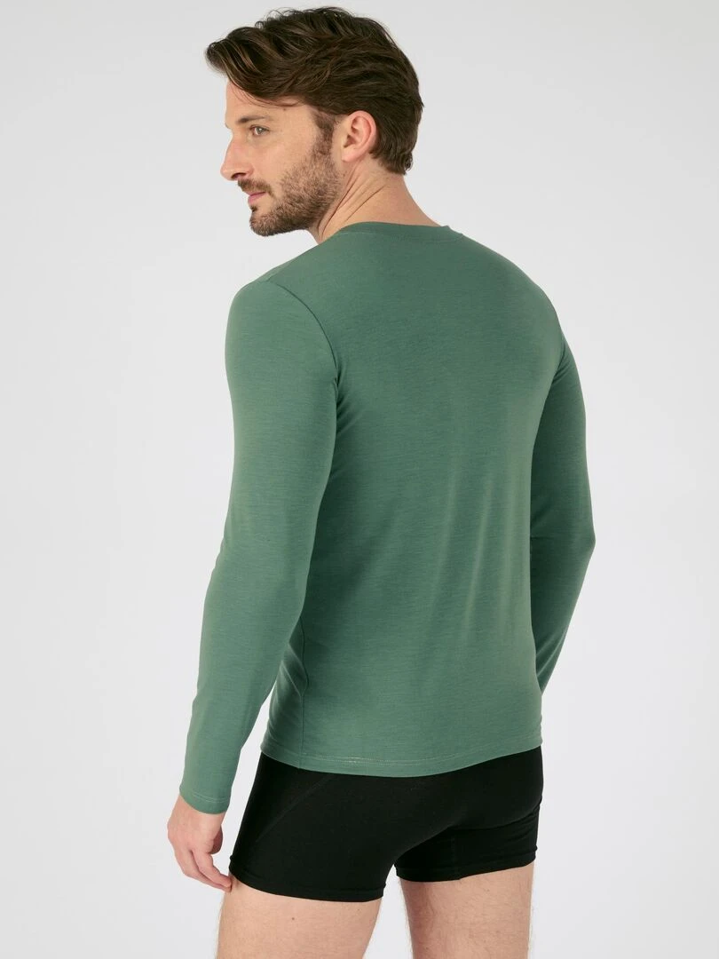 T shirt thermorégulant   Damart   Vert