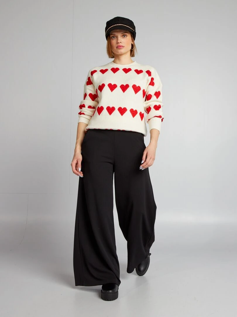 Mules à talons crantés   Blanc