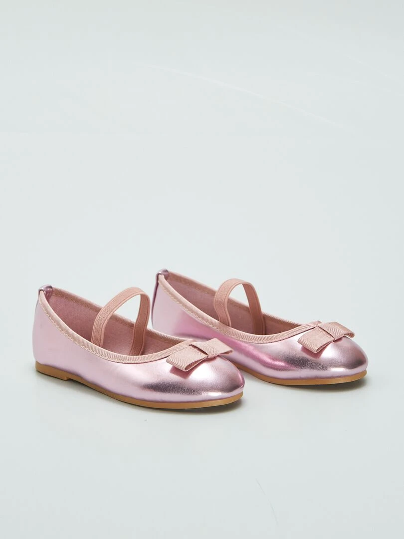 Ballerine avec mini talonette Rose