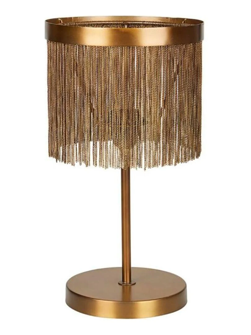 Lampe métal bronze Daya Jaune