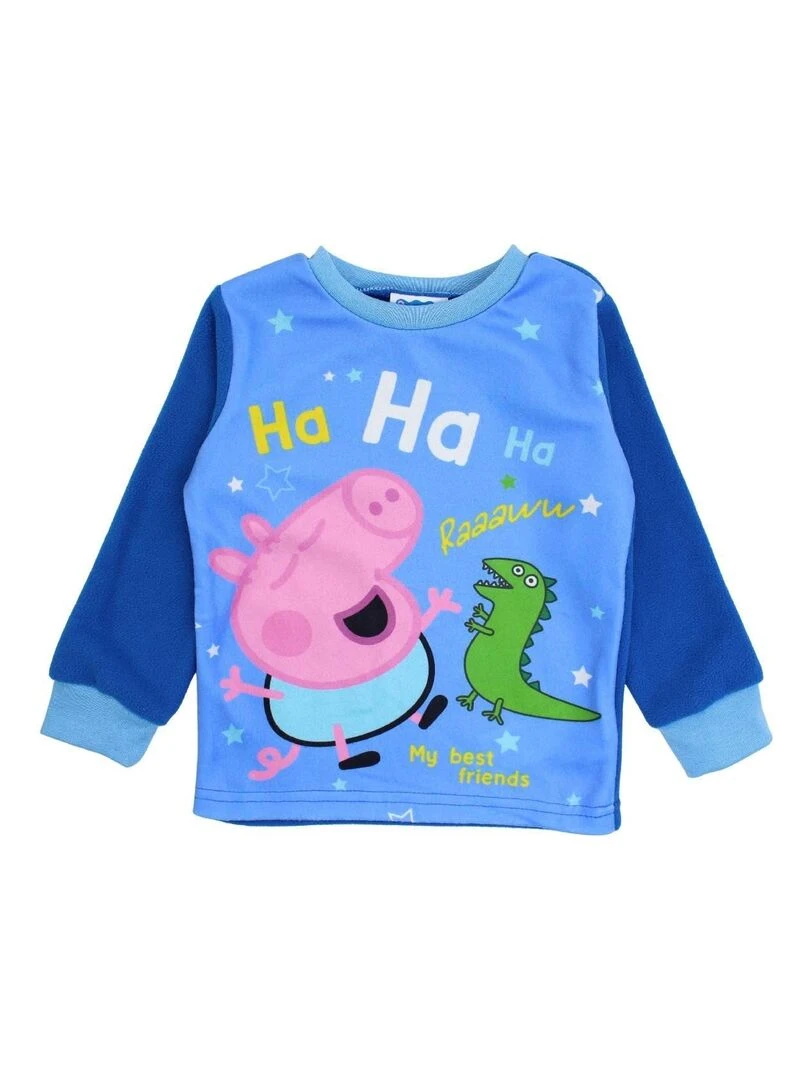 Peppa Pig Pyjama garçon imprimé Peppa Pig Bleu marine