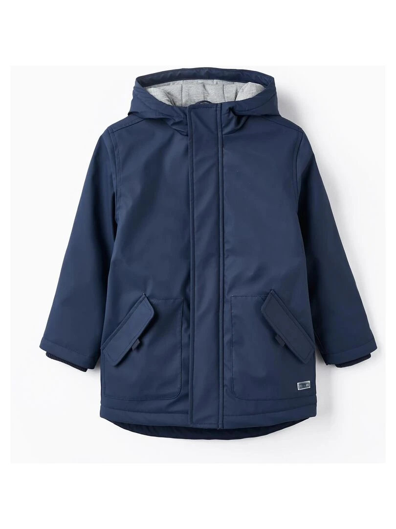 Parka en caoutchouc avec capuche pour garçon ROYALS OFF DUTY Bleu foncé
