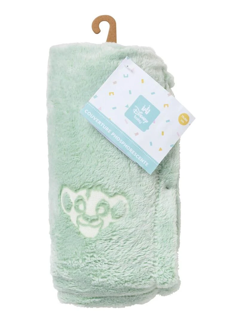 Couverture bébé phosphorescente Roi Lion Cosy Time   Vert tilleul