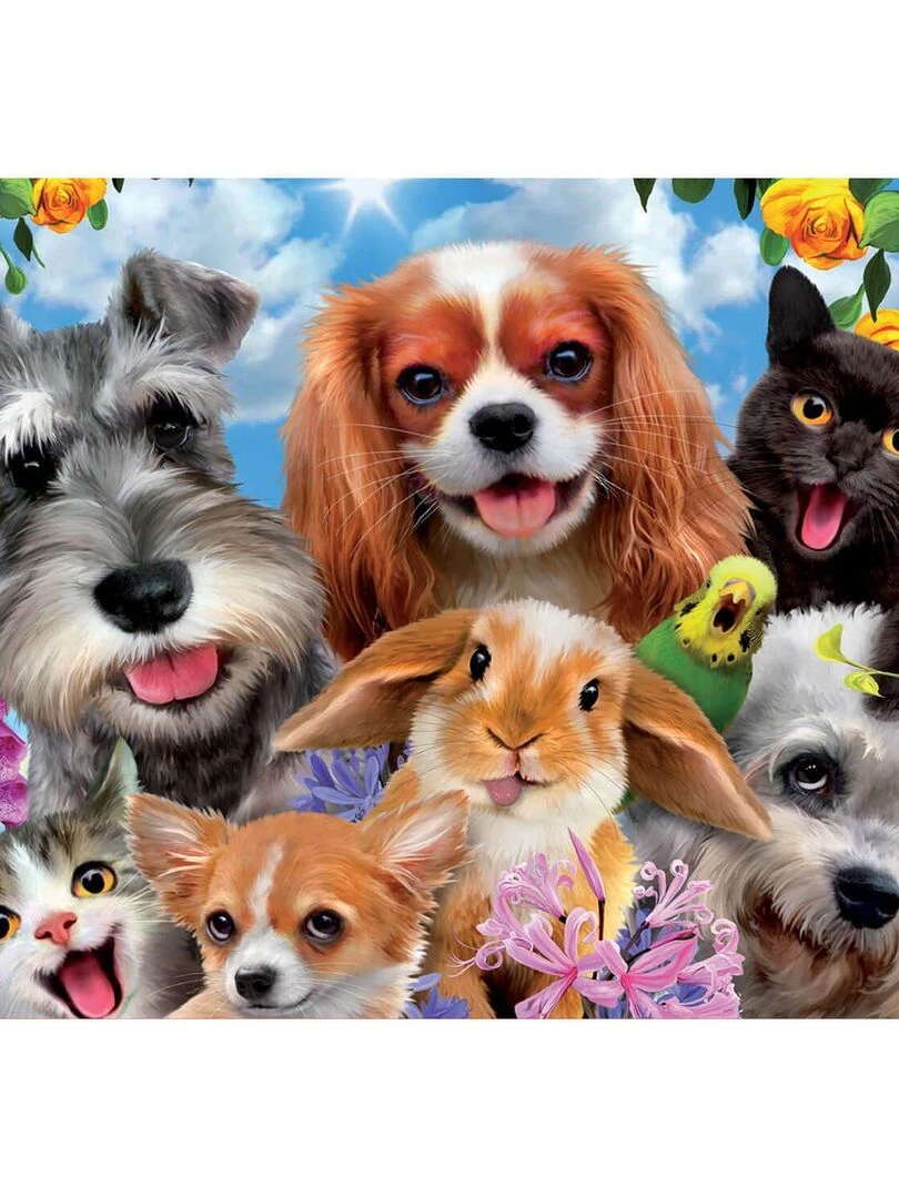 Puzzle 200 pièces : Selfie d'animaux N/A