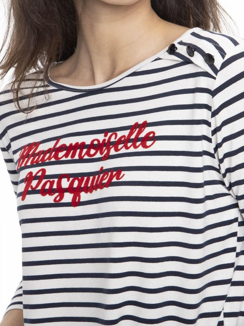 T shirt col rond TRACY   Gérard Pasquier   Blanc