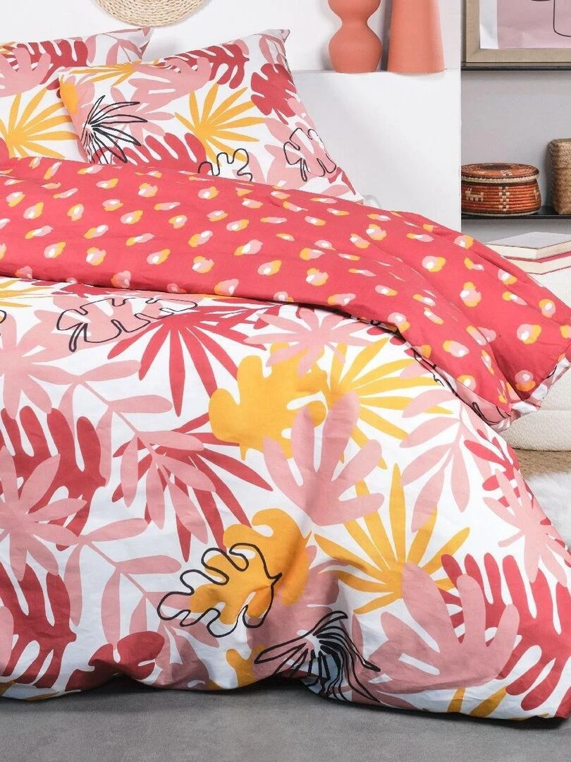 Parure de lit 'CRAZY AUDE' 'TODAY' Rouge